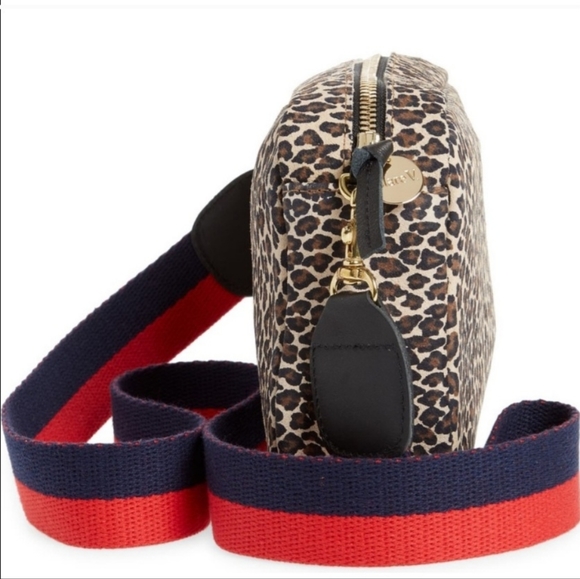 Clare V. Midi Sac Leopard Print Leather Crossbody Bag - Picture 2 of 7